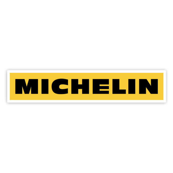 Car & Motorbike Stickers: Michelin Yellow and Black