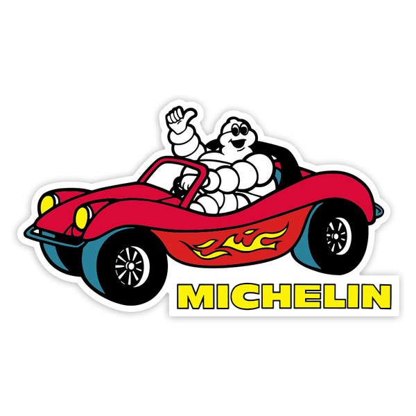 Car & Motorbike Stickers: Michelin Red Buggy