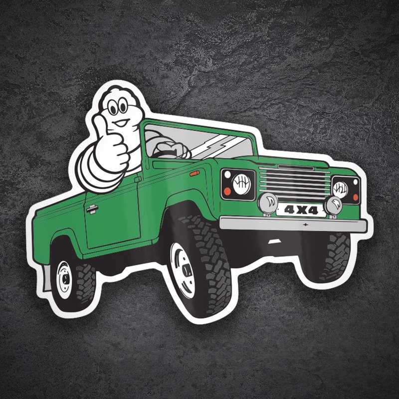 Car & Motorbike Stickers: Michelin Green 4x4