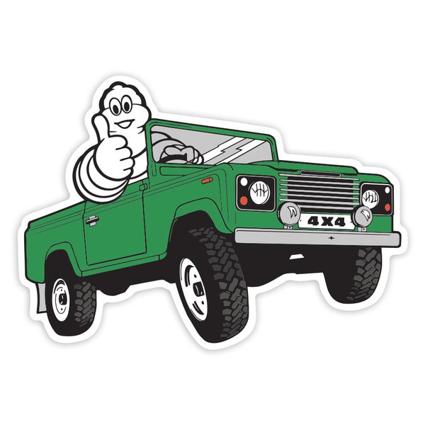 Car & Motorbike Stickers: Michelin Green 4x4