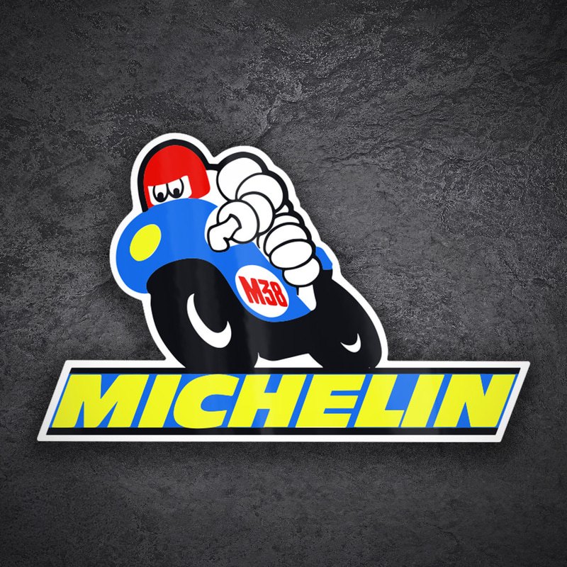 Car & Motorbike Stickers: Michelin Blue Bike M38