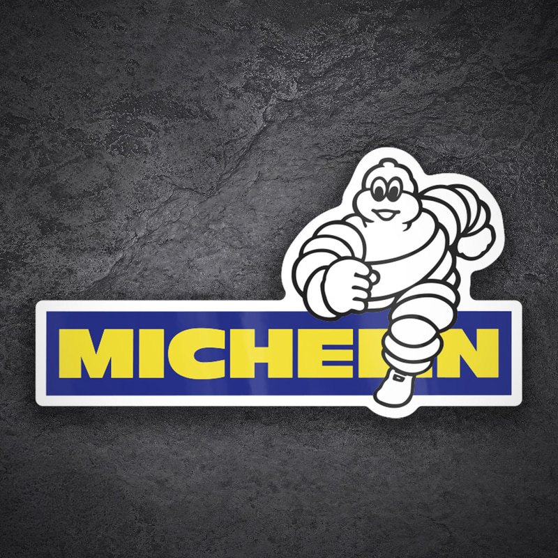 Car & Motorbike Stickers: Michelin Blue Runner