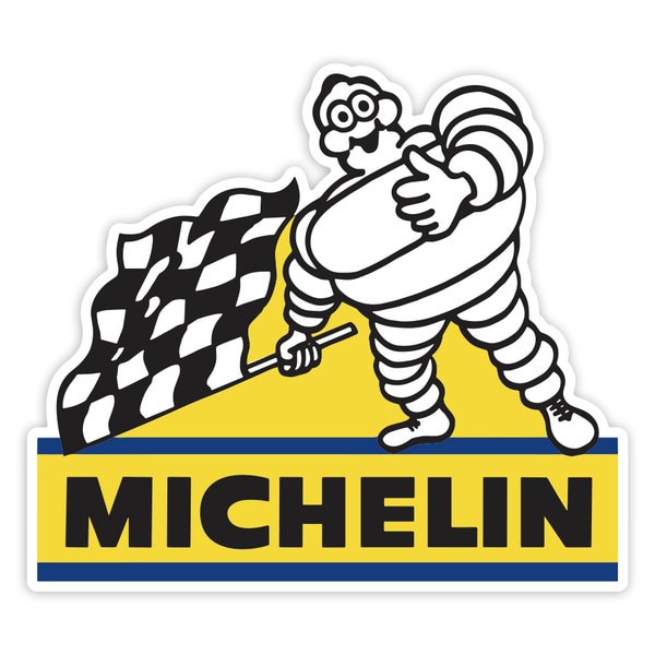 Car & Motorbike Stickers: Michelin Checkered Flag