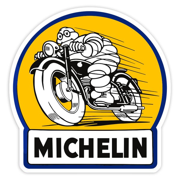 Car & Motorbike Stickers: Michelin Retro Bike