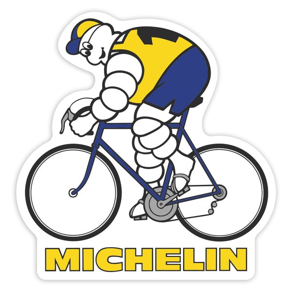 Car & Motorbike Stickers: Michelin Retro Cyclist