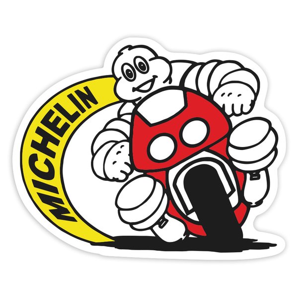 Car & Motorbike Stickers: Michelin Red Bike