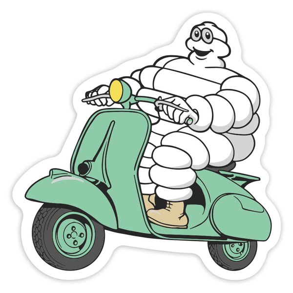 Car & Motorbike Stickers: Michelin Vespa