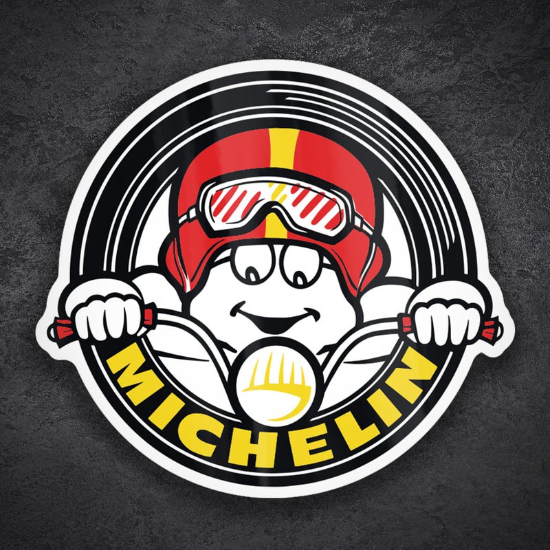 Car & Motorbike Stickers: Michelin Circular Biker