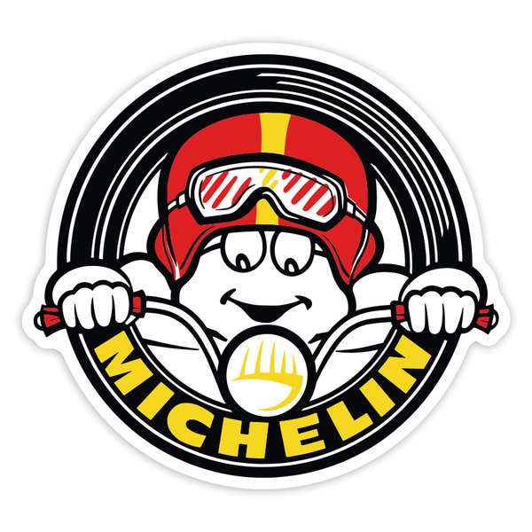 Car & Motorbike Stickers: Michelin Circular Biker