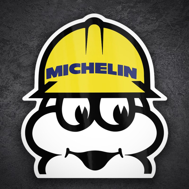 Car & Motorbike Stickers: Michelin Man Construction Worker