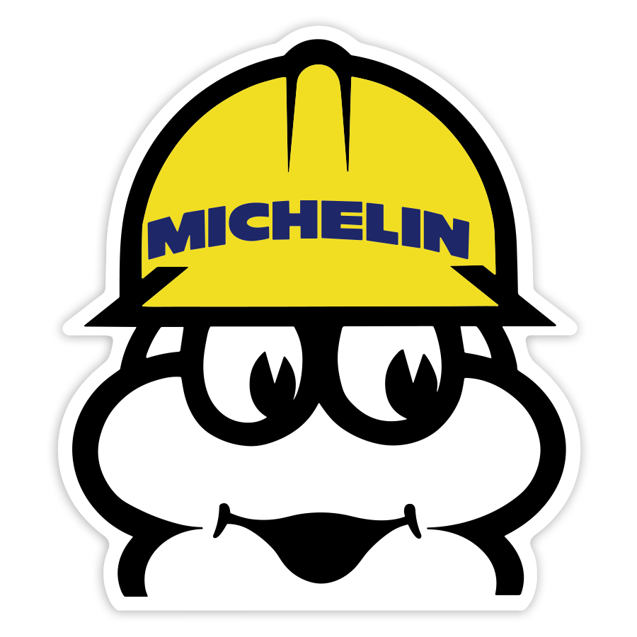 Car & Motorbike Stickers: Michelin Man Construction Worker