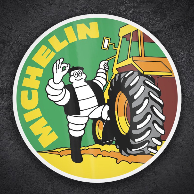 Car & Motorbike Stickers: Michelin Man Tractor Badge