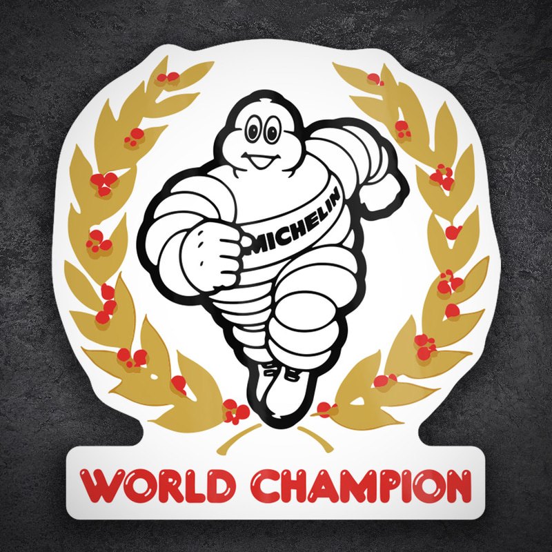 Car & Motorbike Stickers: Michelin World Champion