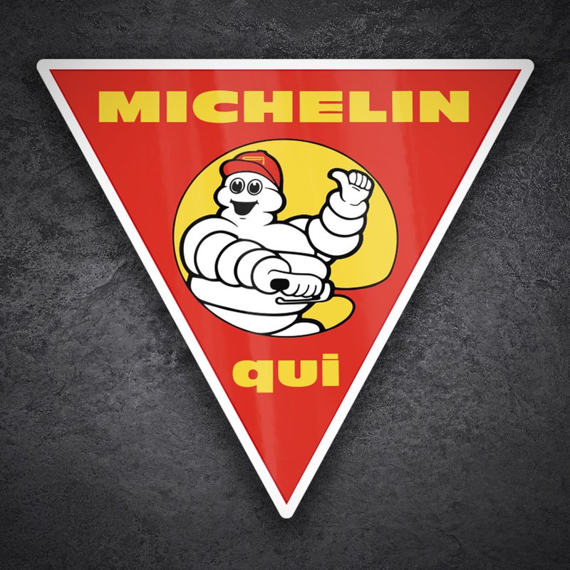 Car & Motorbike Stickers: Michelin Here Motorcycles