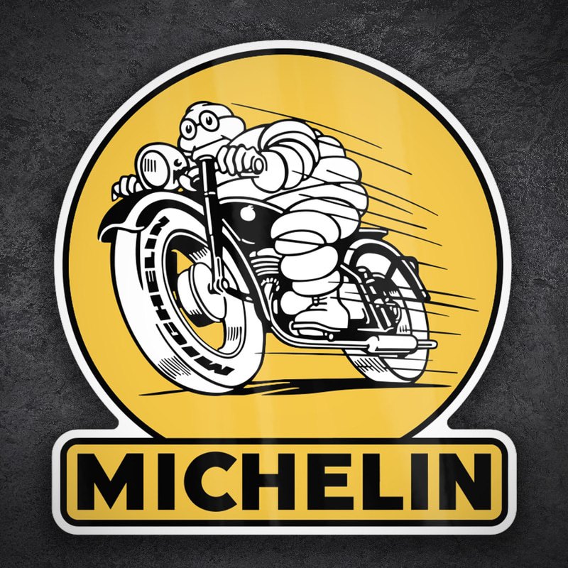 Car & Motorbike Stickers: Michelin Golden Bike