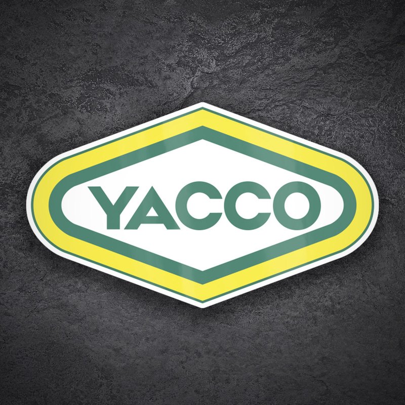 Car & Motorbike Stickers: Yacco Classic Yellow