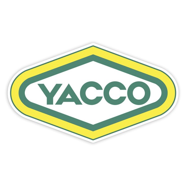 Car & Motorbike Stickers: Yacco Classic Yellow