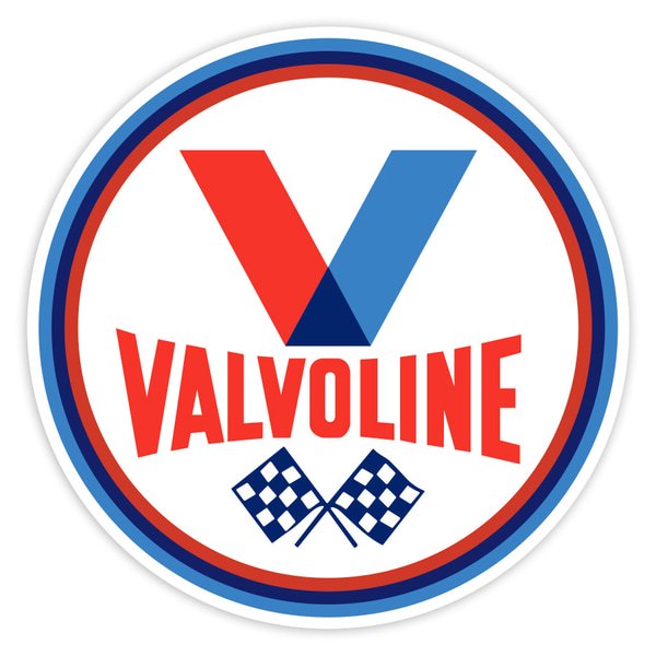 Car & Motorbike Stickers: Valvoline Checkered Flags