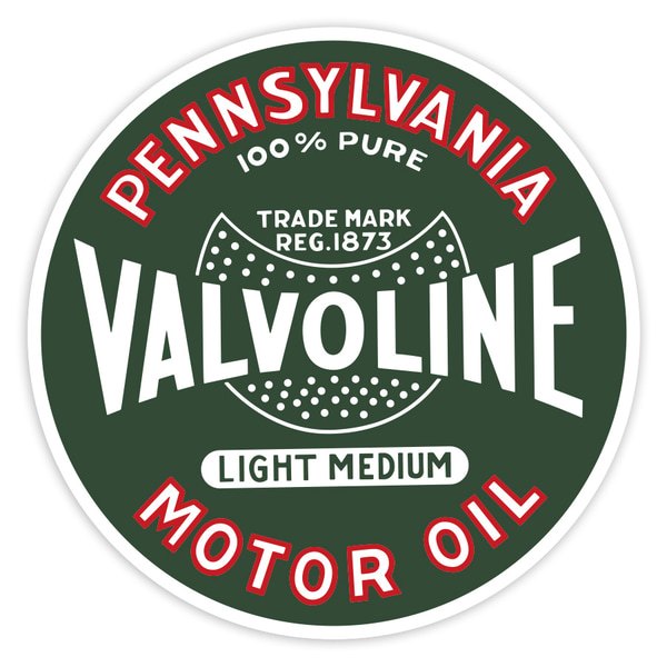 Car & Motorbike Stickers: Valvoline Vintage Motor Oil