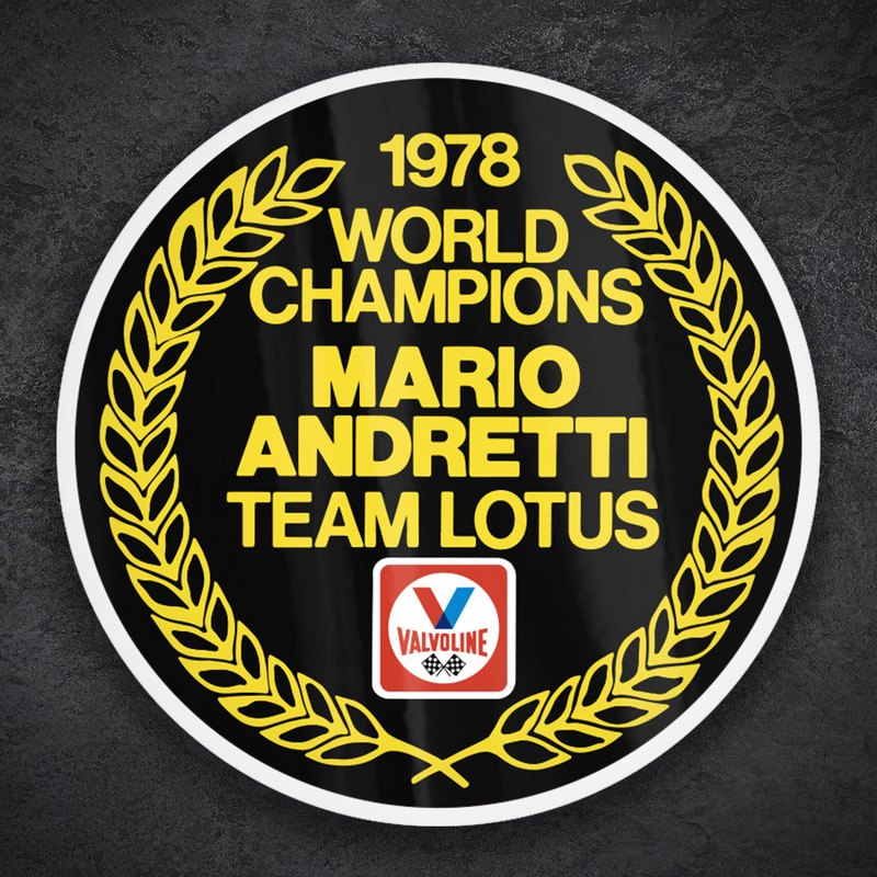Car & Motorbike Stickers: Valvoline Andretti Lotus 1978