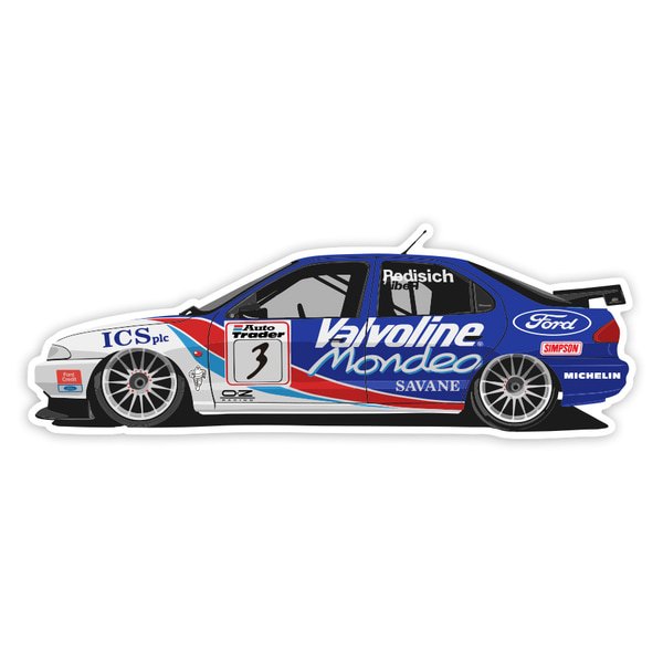 Car & Motorbike Stickers: Ford Mondeo Valvoline Rallye