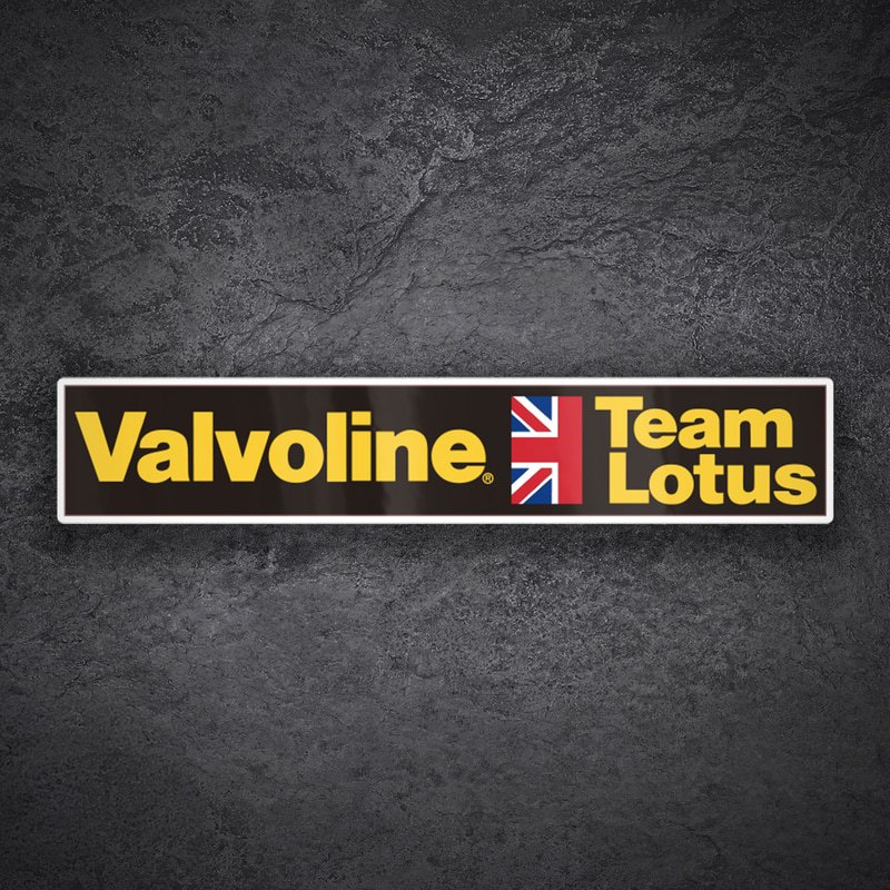 Car & Motorbike Stickers: Valvoline Team Lotus