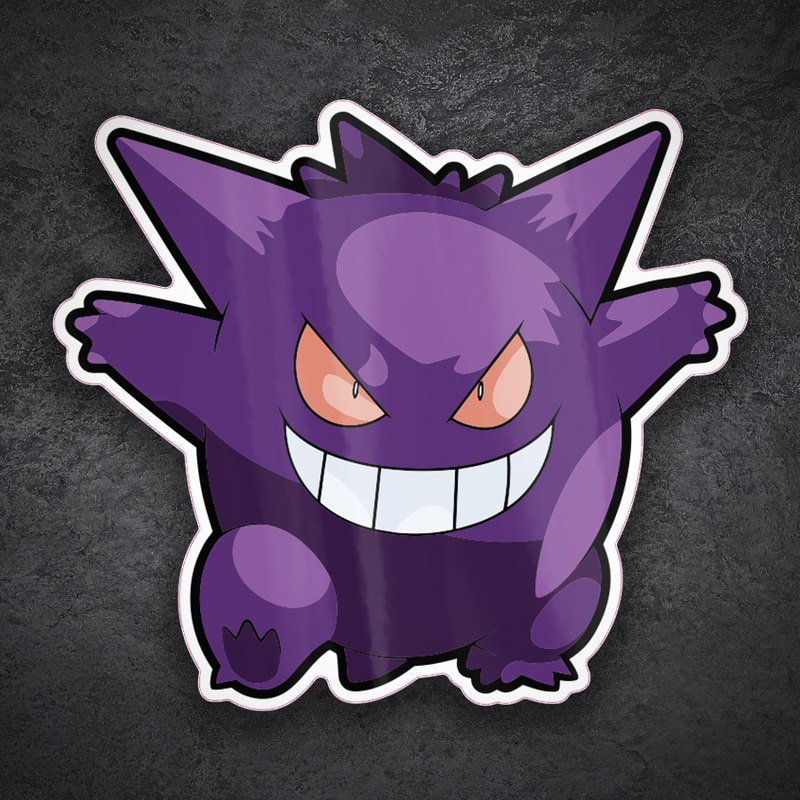 Car & Motorbike Stickers: Gengar Evil Smile