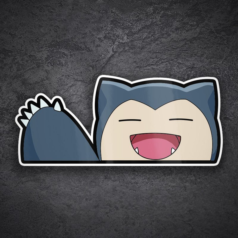 Car & Motorbike Stickers: Happy Sleepy Snorlax