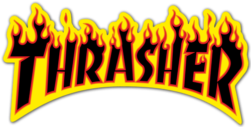 Car & Motorbike Stickers: Thrasher fire 0