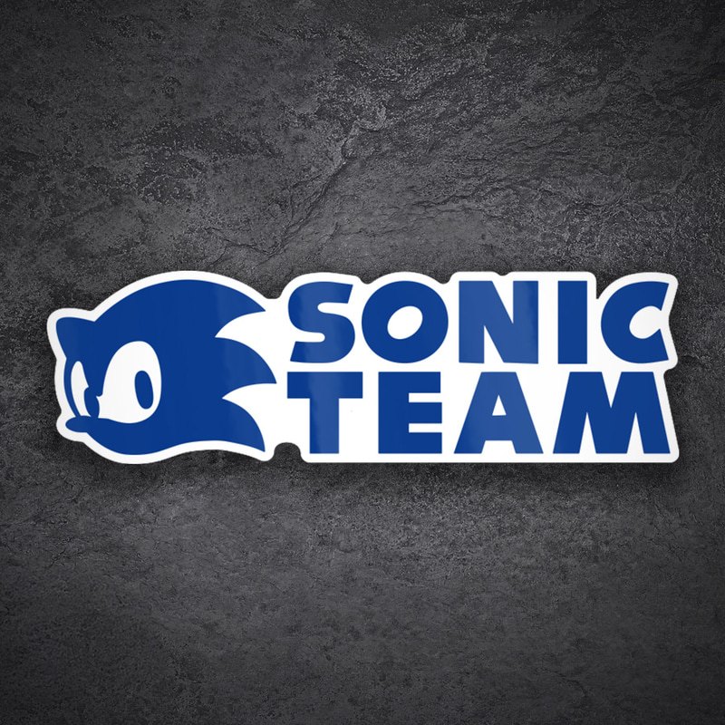 Car & Motorbike Stickers: Blue Sonic Team Logo