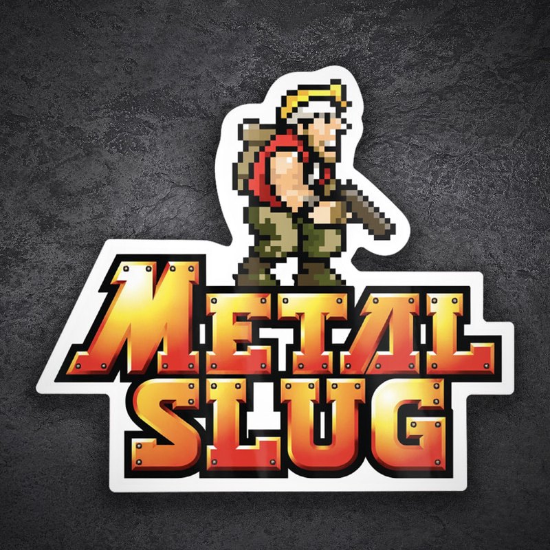 Car & Motorbike Stickers: Metal Slug Retro Pixel
