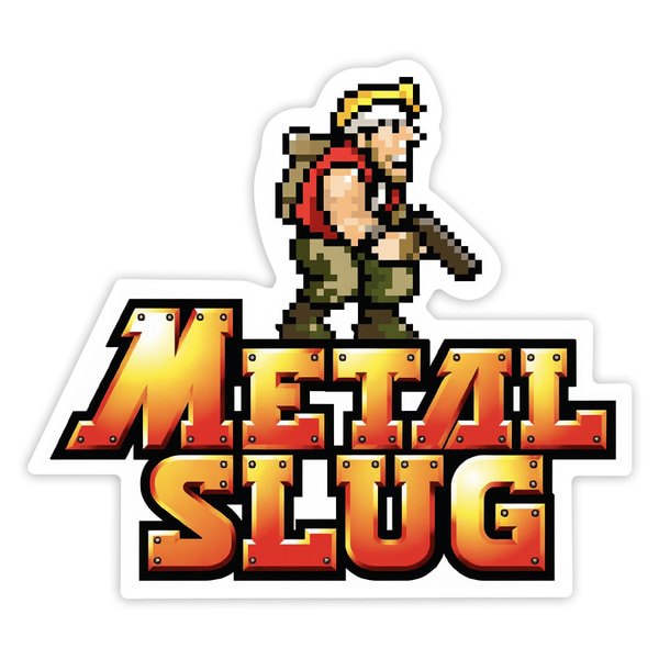 Car & Motorbike Stickers: Metal Slug Retro Pixel