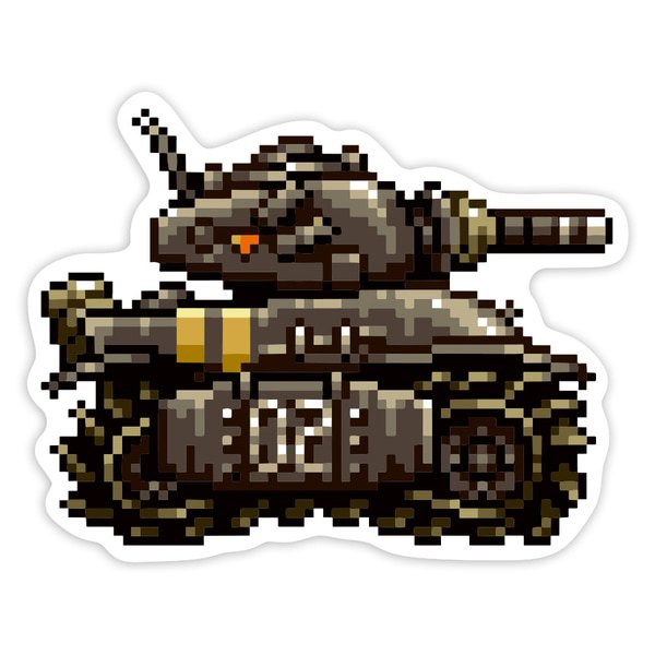 Car & Motorbike Stickers: Metal Slug Tank SV-001 Pixel