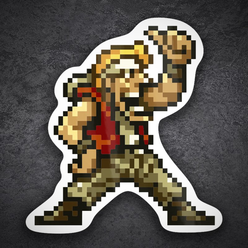 Car & Motorbike Stickers: Marco Rossi Metal Slug Pixel