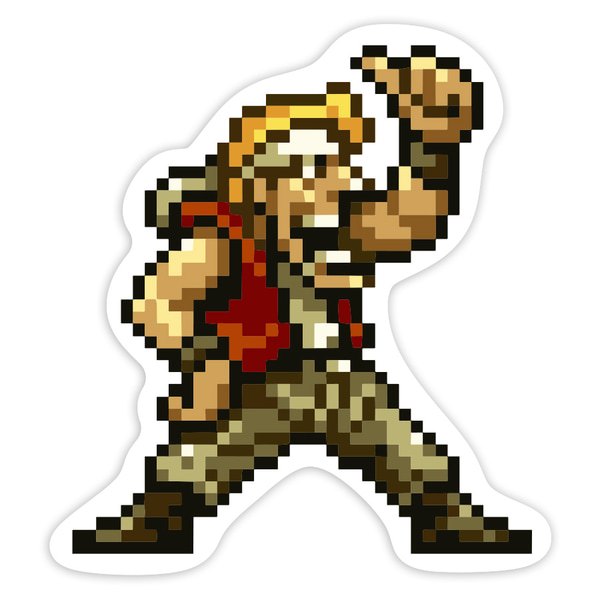 Car & Motorbike Stickers: Marco Rossi Metal Slug Pixel