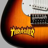 Car & Motorbike Stickers: Thrasher Flaming Logo 6