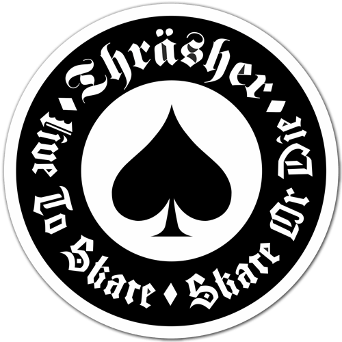 Car & Motorbike Stickers: Thrasher Ace of spades