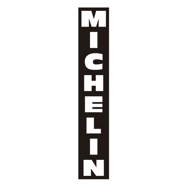 Car & Motorbike Stickers: Michelin Vertical Negative