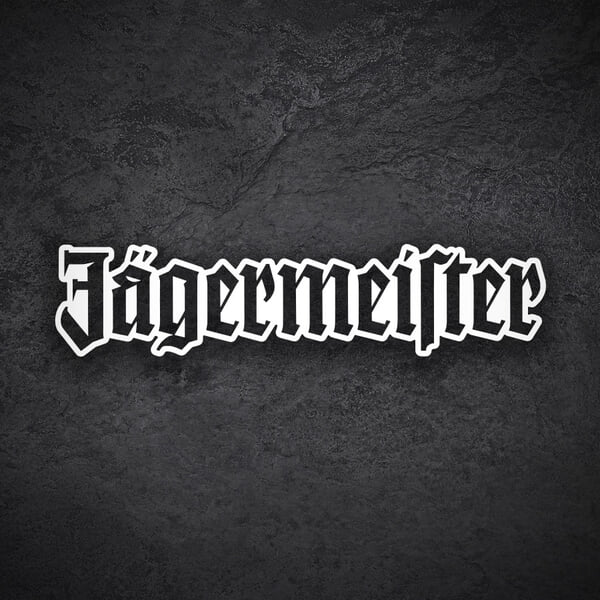 Car & Motorbike Stickers: Jägermeister Double Outline Cut Vinyl
