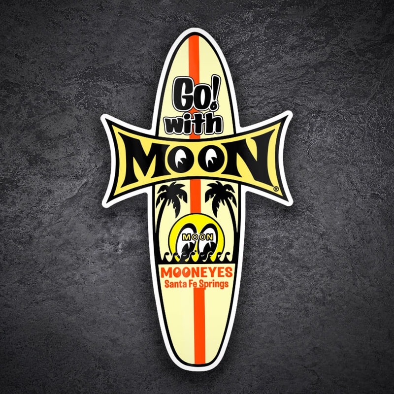 Car & Motorbike Stickers: Go with Moon Mooneyes Santa Fe