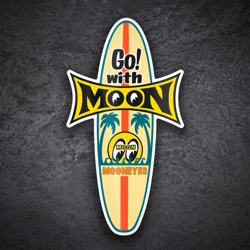 Car & Motorbike Stickers: Go with Moon Mooneyes
