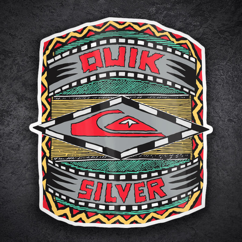 Car & Motorbike Stickers: Quiksilver Tribal Retro