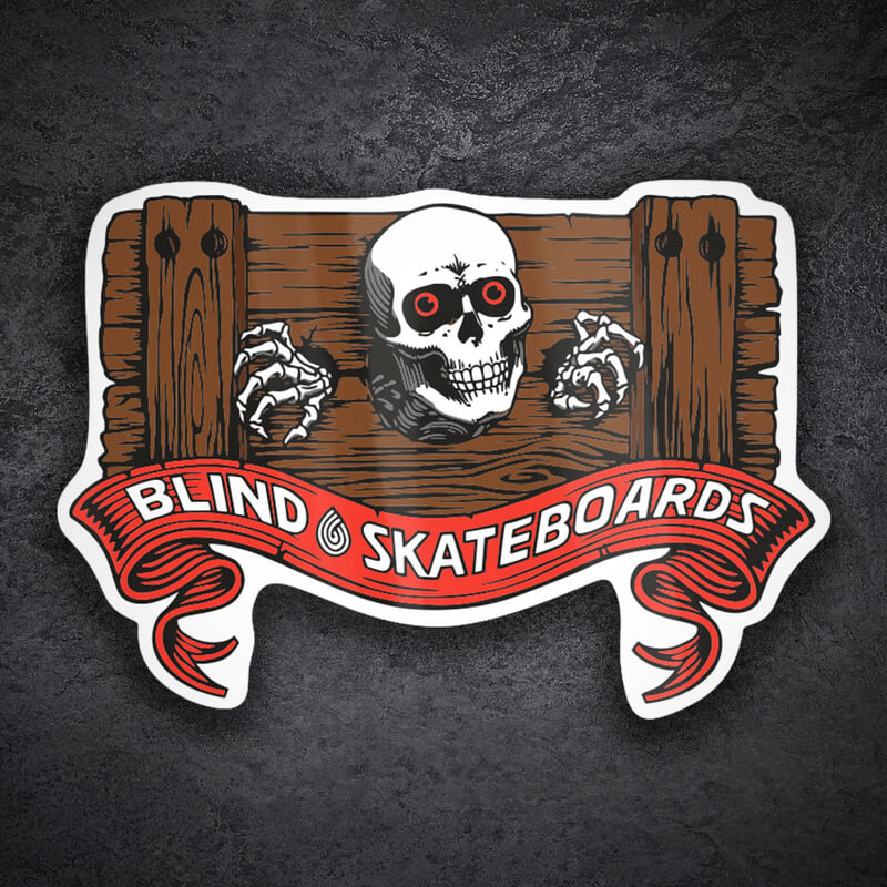 Car & Motorbike Stickers: Blind Skateboards Skull