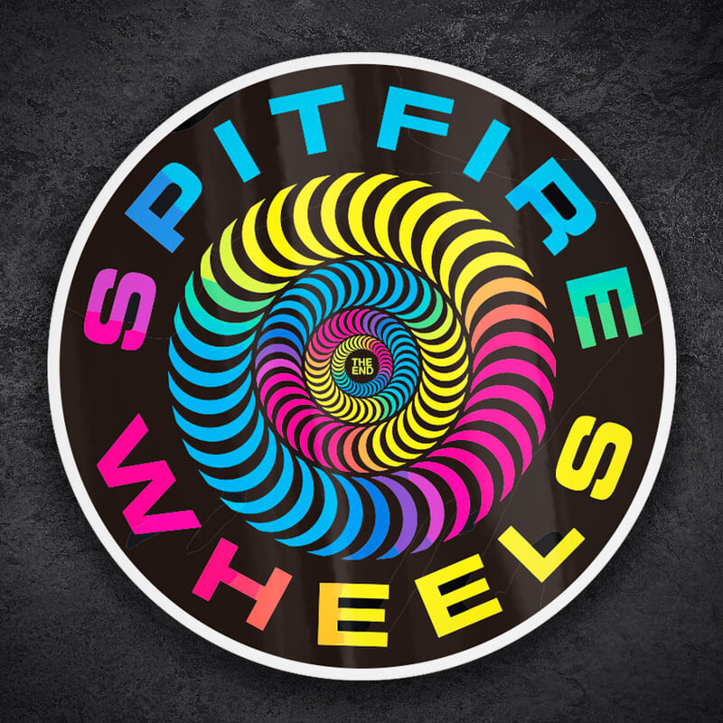 Car & Motorbike Stickers: Spitfire Wheels Spiral