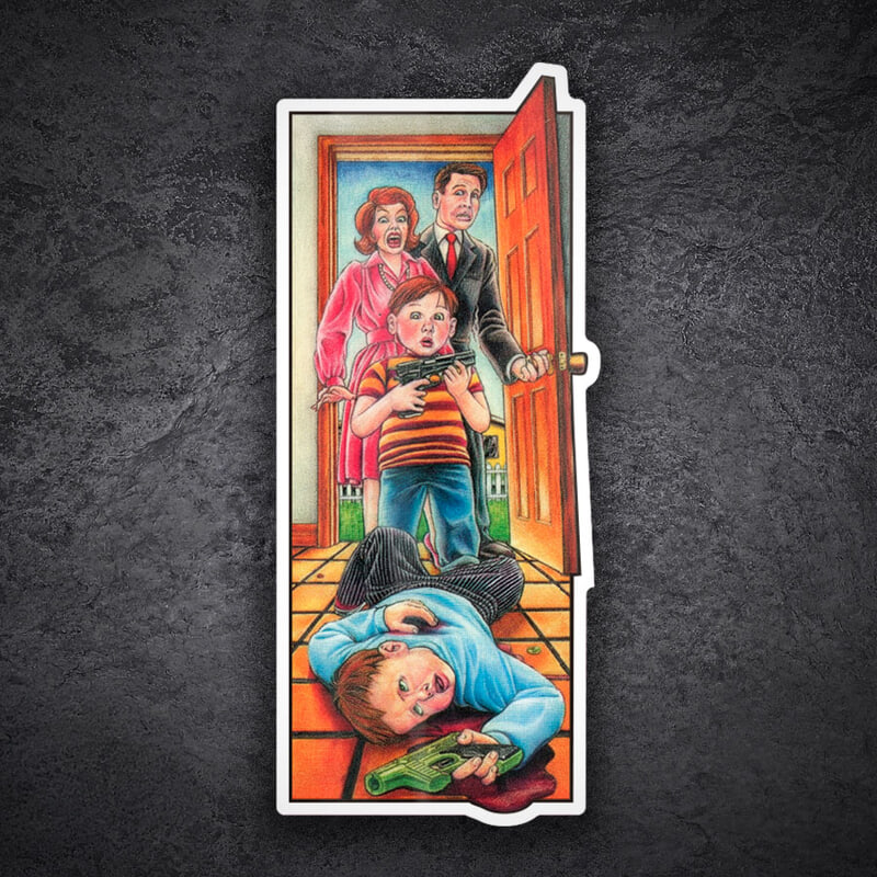 Car & Motorbike Stickers: Blind Accidental Gun Death