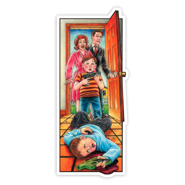 Car & Motorbike Stickers: Blind Accidental Gun Death