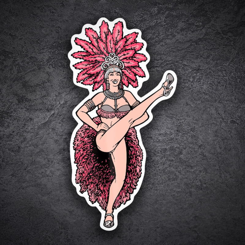 Car & Motorbike Stickers: Blind Skateboards Showgirls