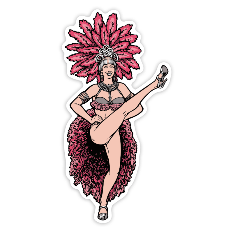 Car & Motorbike Stickers: Blind Skateboards Showgirls