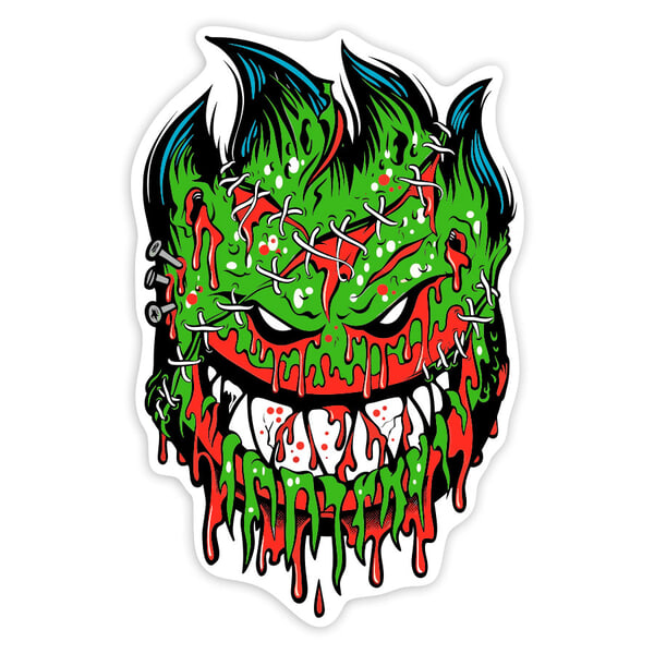 Car & Motorbike Stickers: Spitfire Wheels Zombie