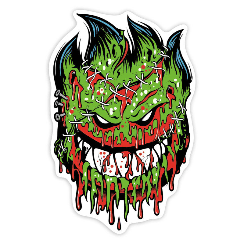 Car & Motorbike Stickers: Spitfire Wheels Zombie